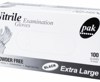 HandCare TuffNite Black Nitrile Examination Gloves 100pk Glove - Extra Large